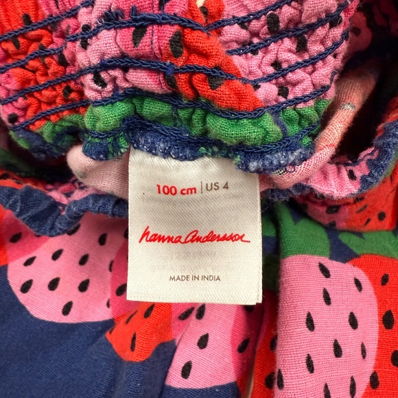 🍓🍓Hanna Andersson Strawberry Linen Set 🍓🍓 - Picture 5 of 5